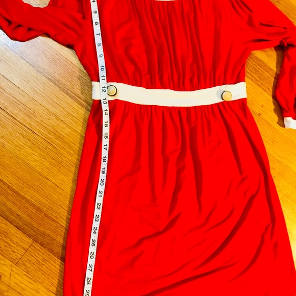 Ella moss a line red with white dress - Picture 4 of 8